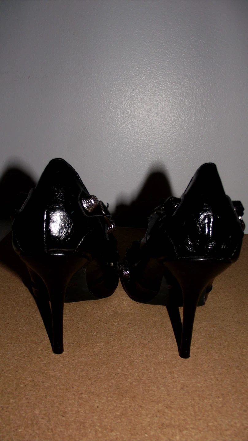 Black Heels with Studded Accents - photo 4