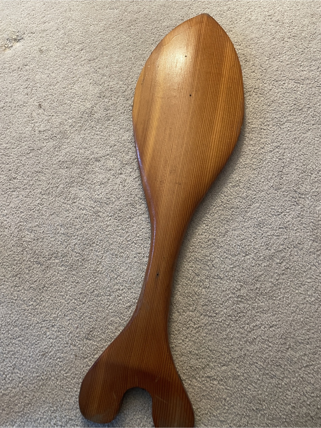 Hand Carved Paddle with Bird Design - photo 4