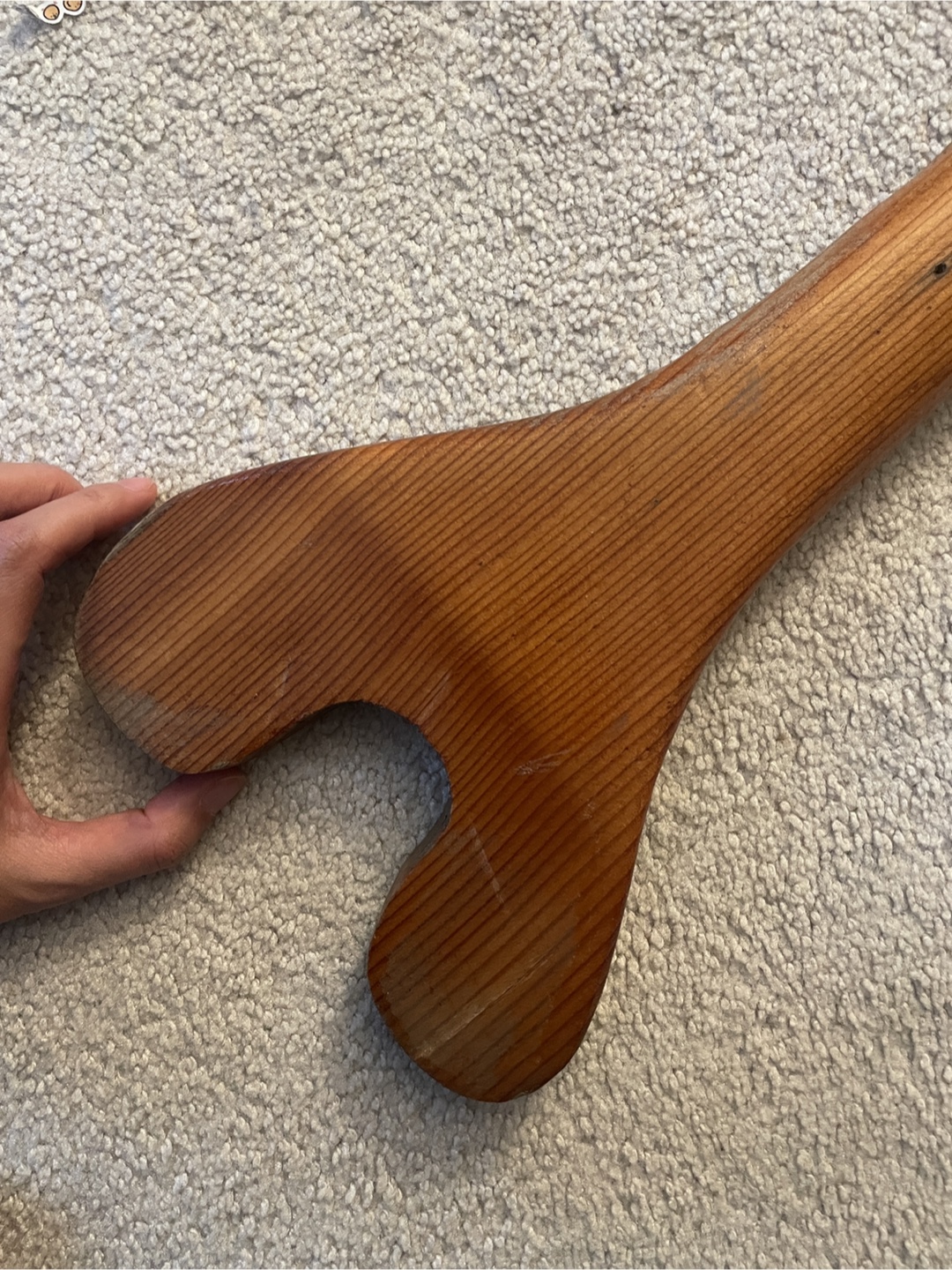 Hand Carved Paddle with Bird Design - photo 5