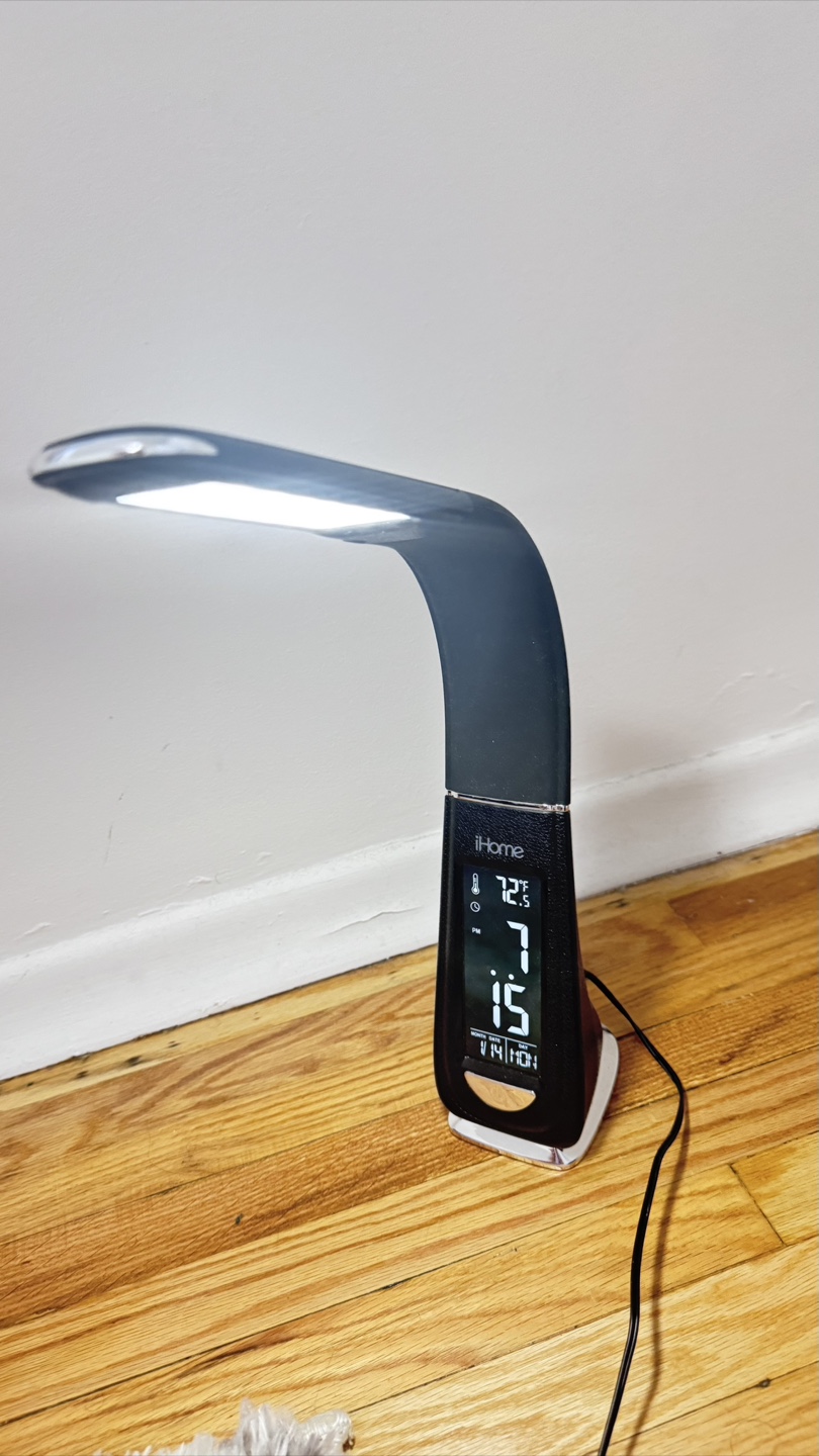iHome LED Desk Lamp with Display