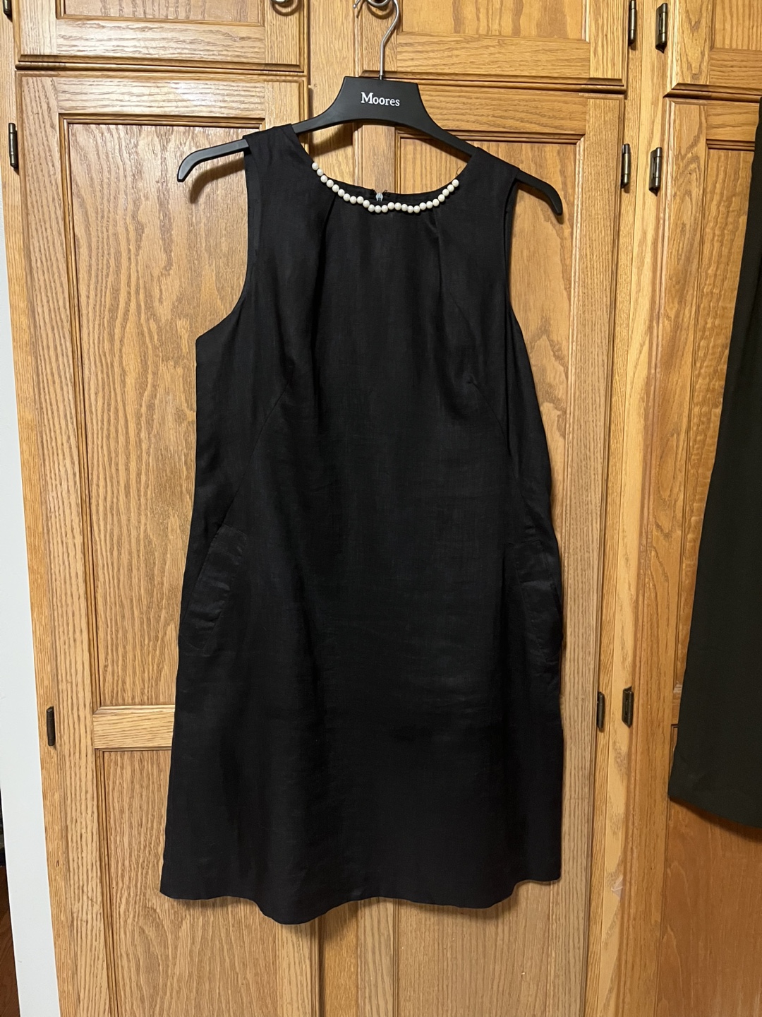 Lucy & Laurel Black Linen Dress - Size 12 - photo 2