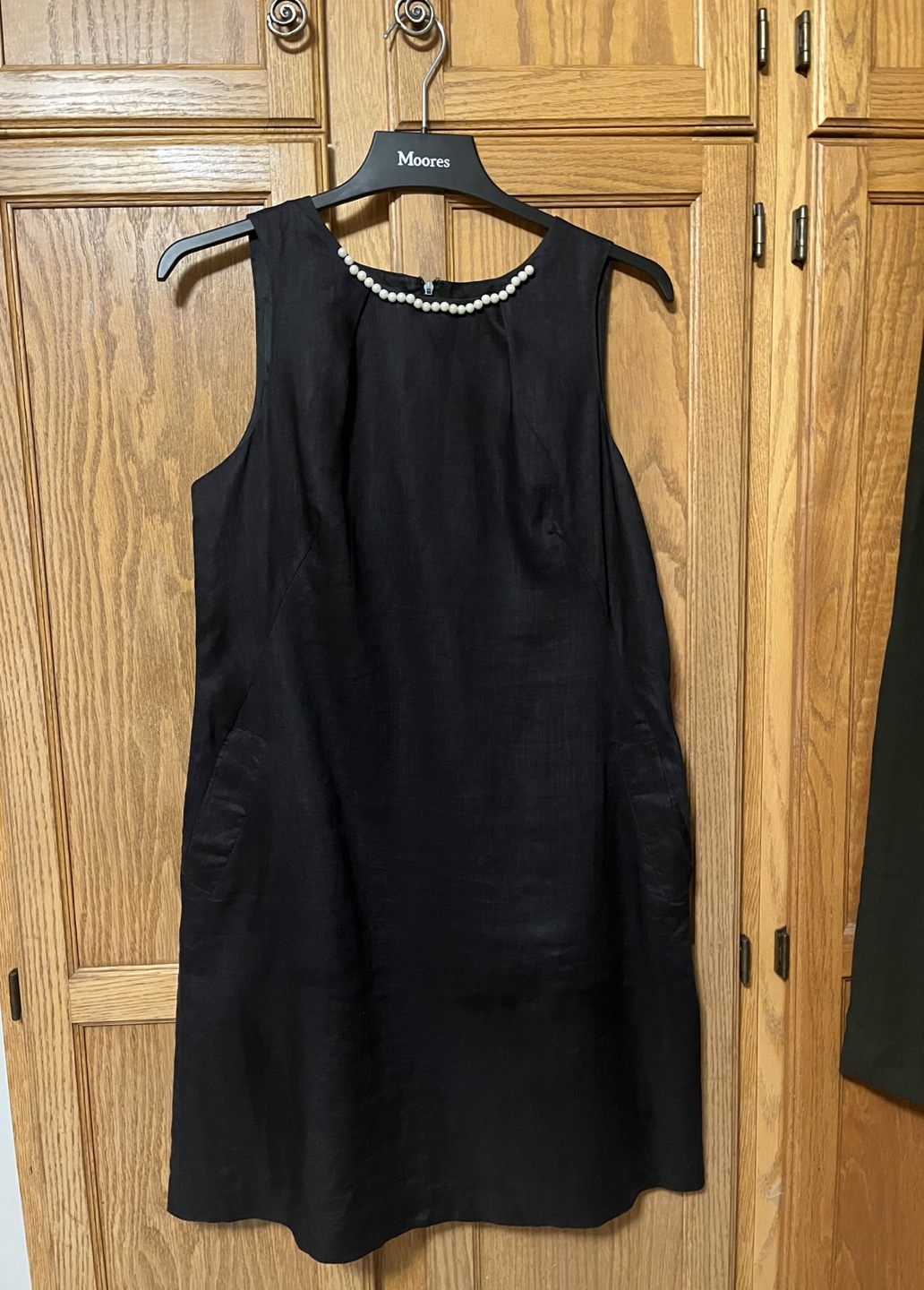 Lucy & Laurel Black Linen Dress - Size 12