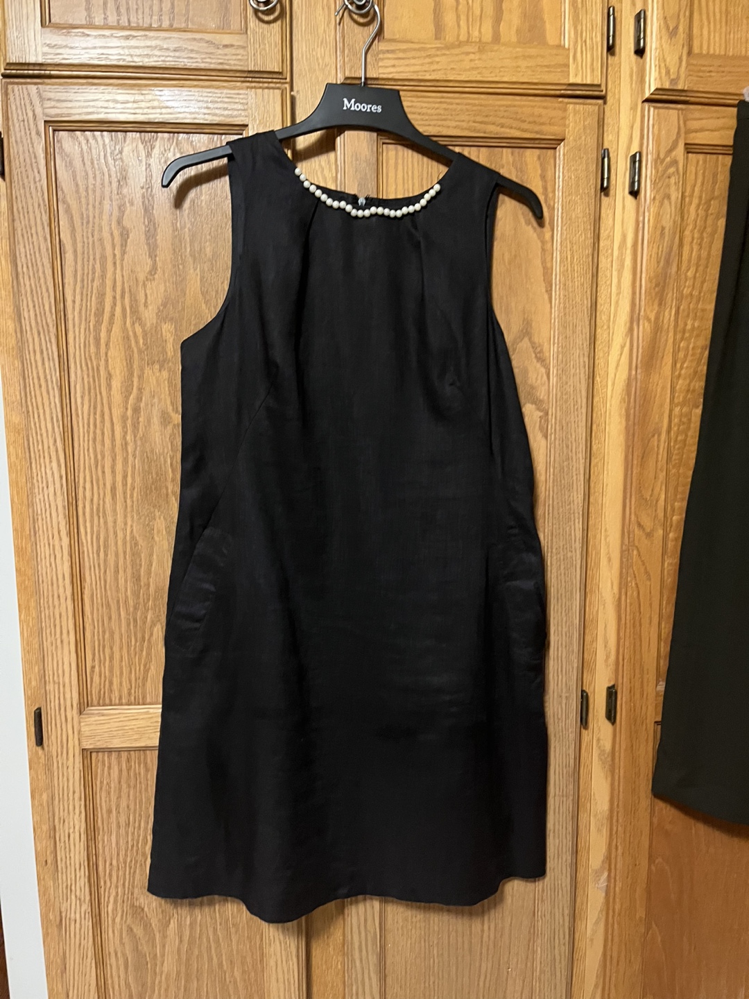 Lucy & Laurel Black Linen Dress - Size 12 - photo 3