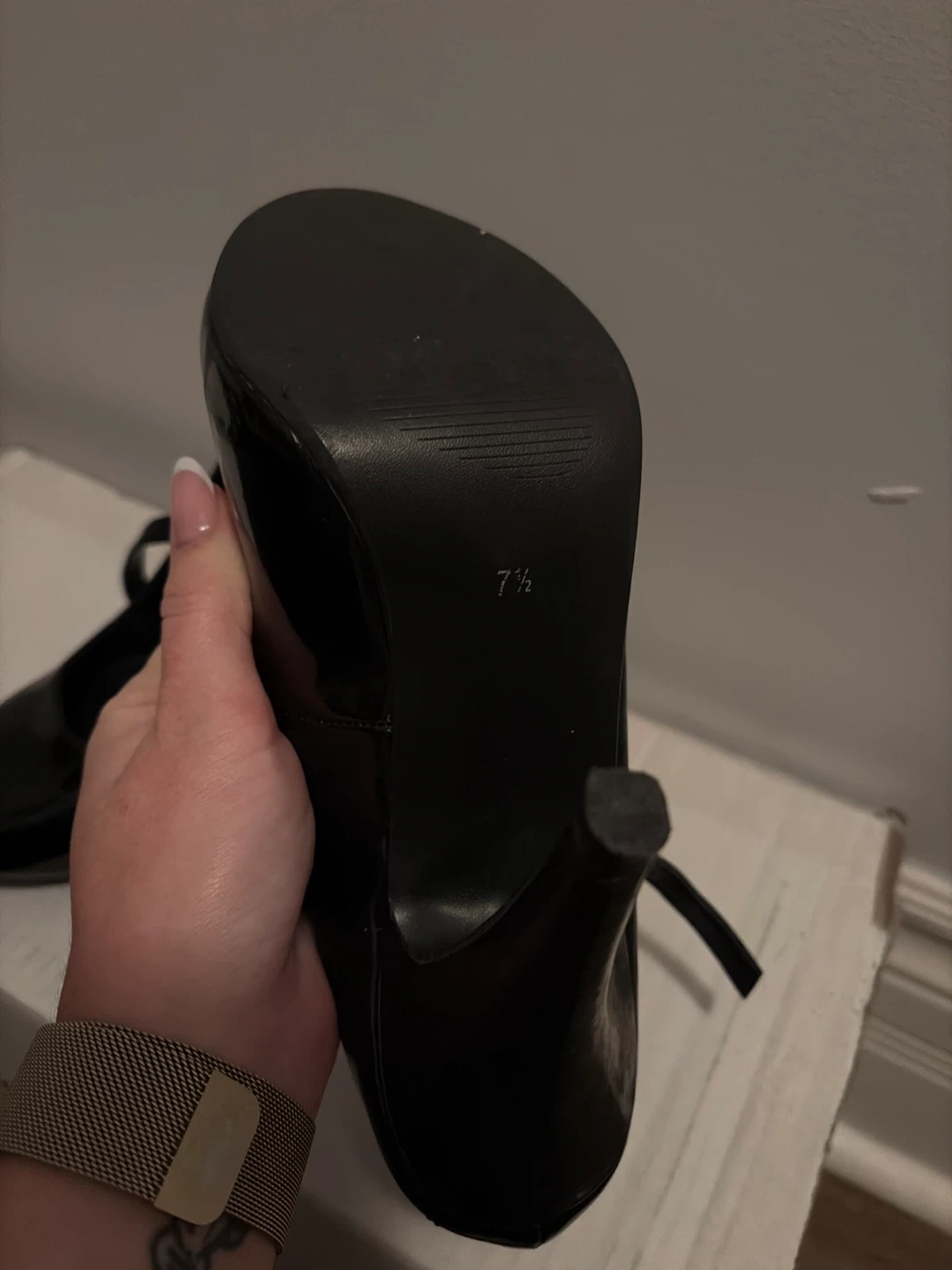 Spring Black Patent Heels - Size 7.5 - photo 2
