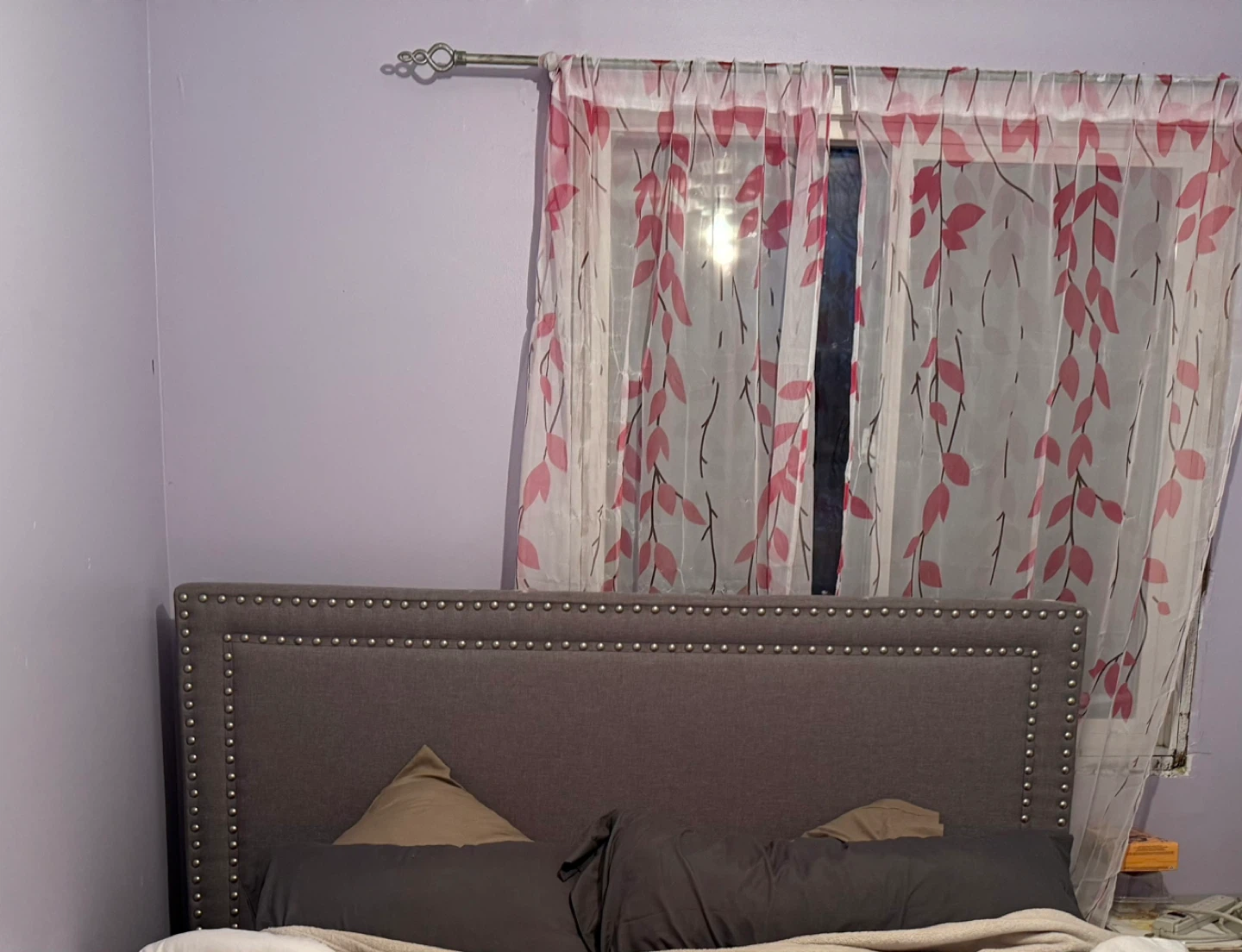 Upholstered Bed Frame - Grey - photo 2