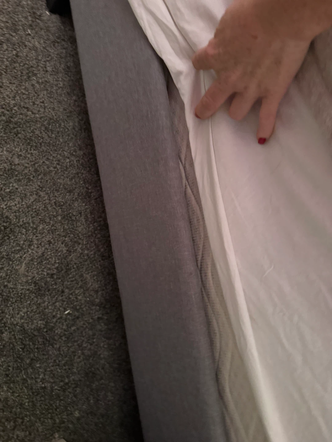 Upholstered Bed Frame - Grey - photo 4