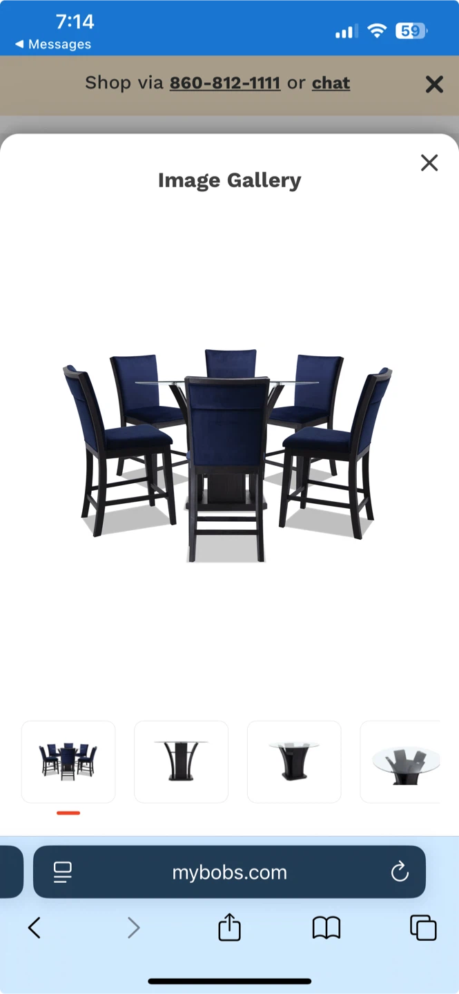 Bob's Furniture Cosmopolitan 5-Piece Dining Set - photo 2