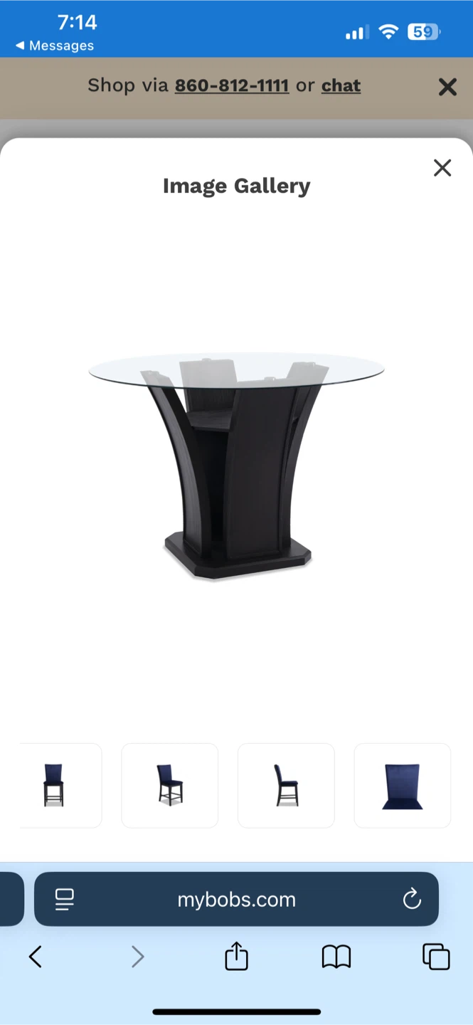 Bob's Furniture Cosmopolitan 5-Piece Dining Set