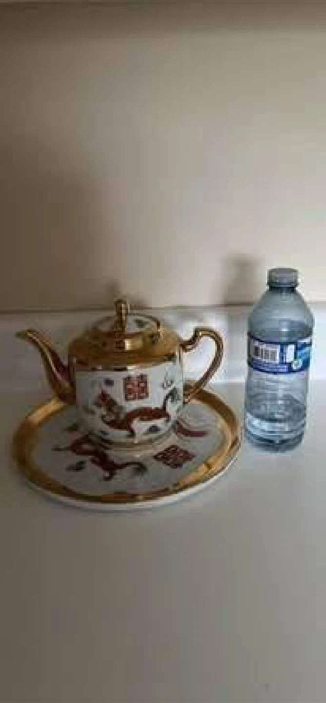 Tea Pot+Tray Porcelain Set - photo 2