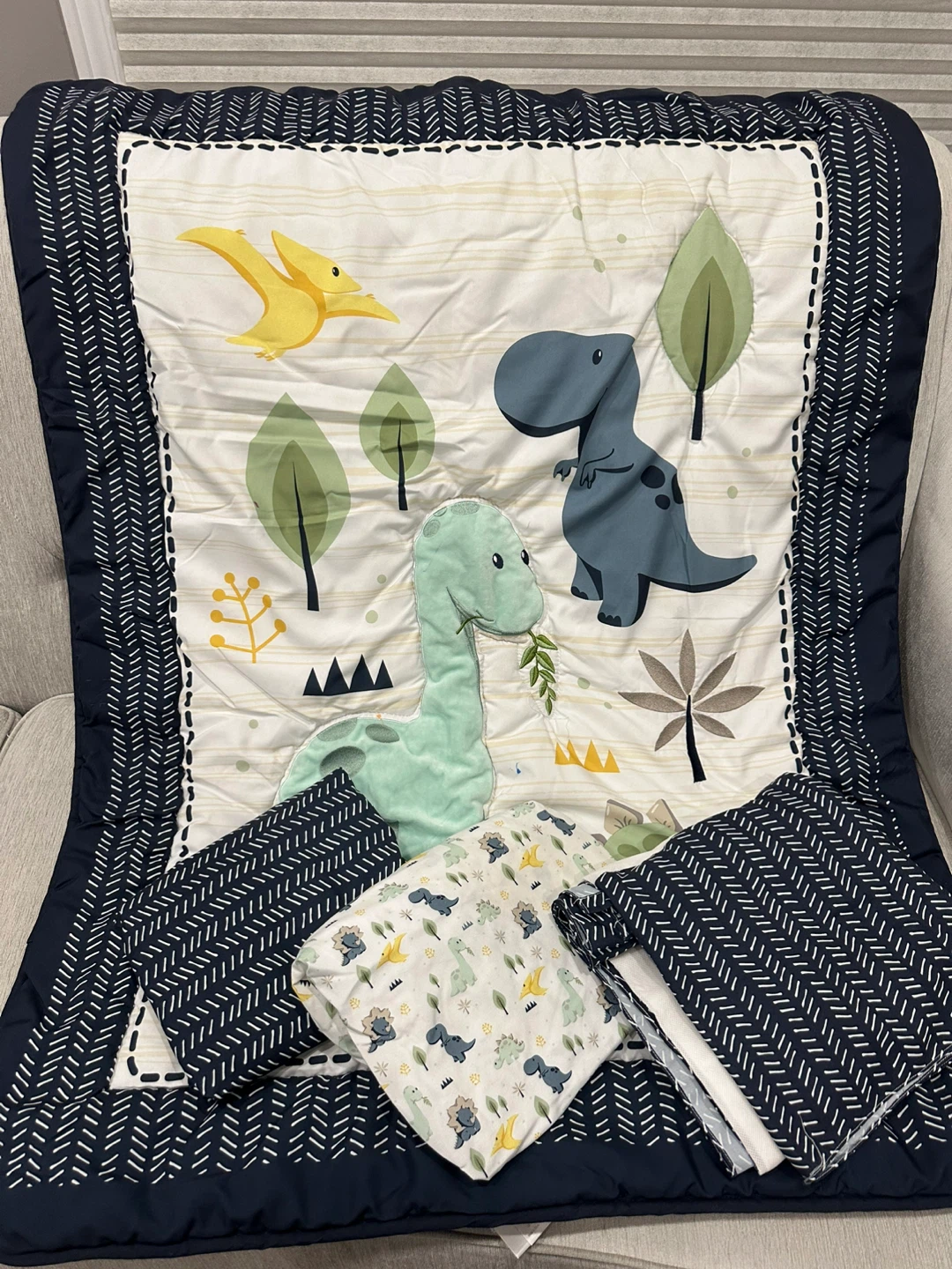 Baby's First by Nemcor Dinosaur Nursery Crib Set