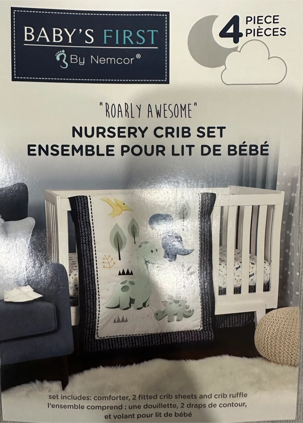 Baby's First by Nemcor Dinosaur Nursery Crib Set - photo 3