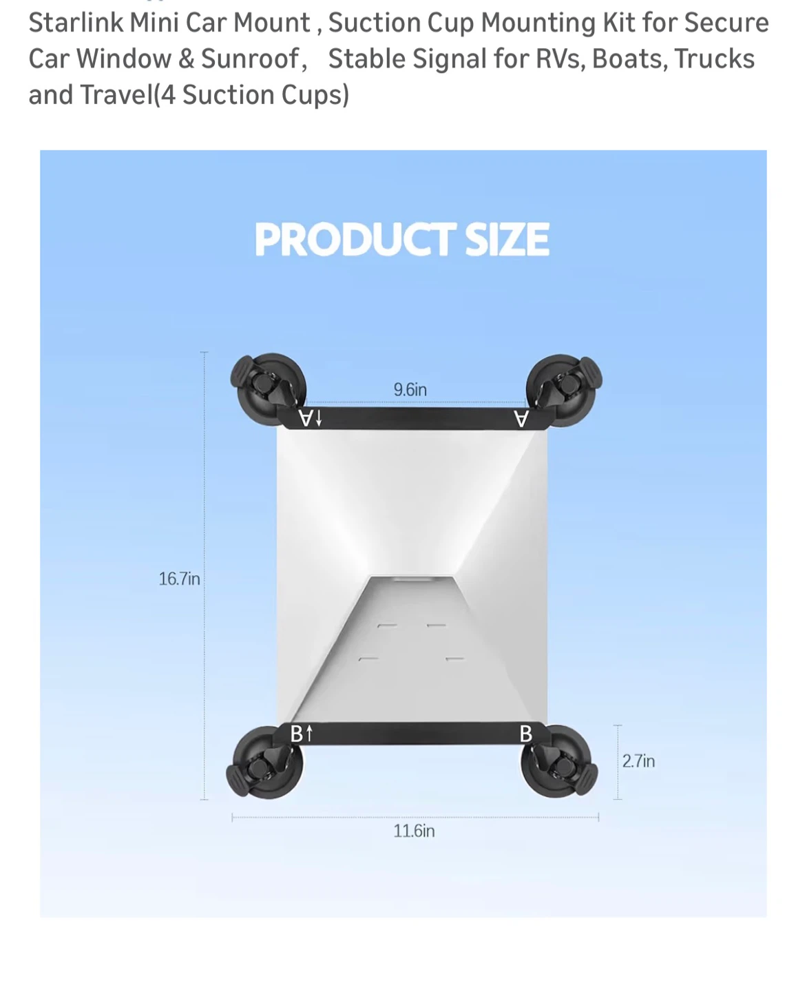 Brand New Starlink Mini Car Mount - photo 2