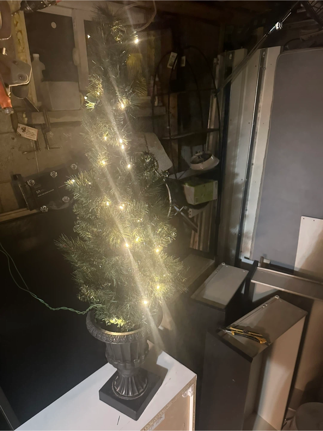 Pre-Lit LED Potted Christmas Tree