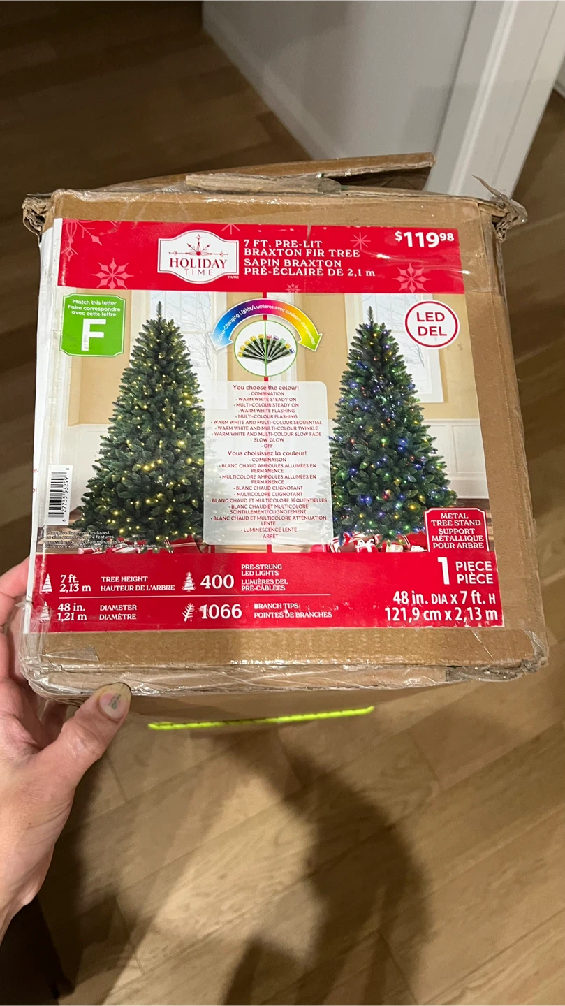 7 ft Pre-Lit Christmas Tree with ornaments, skirt,lighted star - photo 3