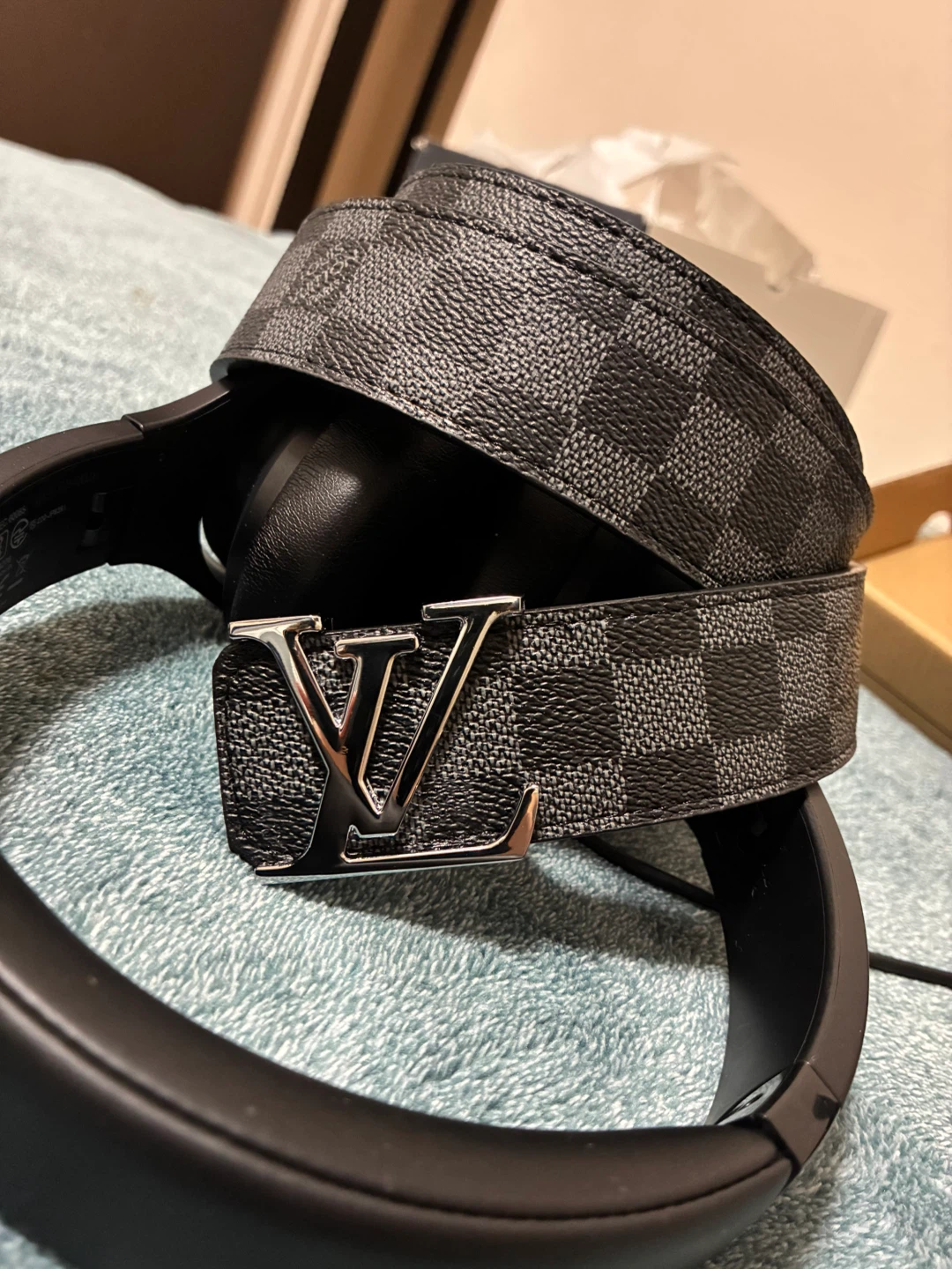 Louis Vuitton Damier Graphite Belt