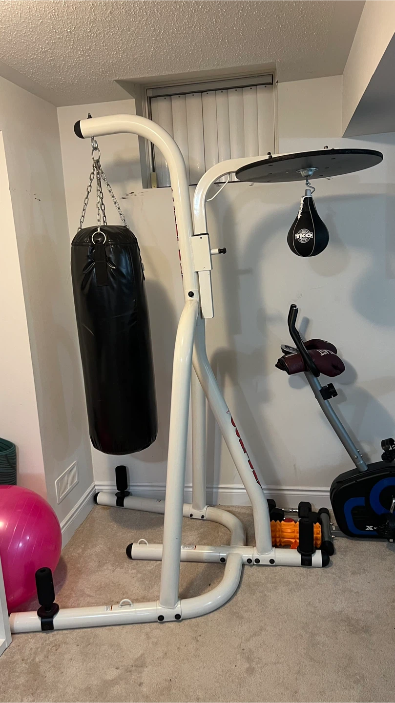 Boxing Heavy Bag Stand with Speed Bag Platform