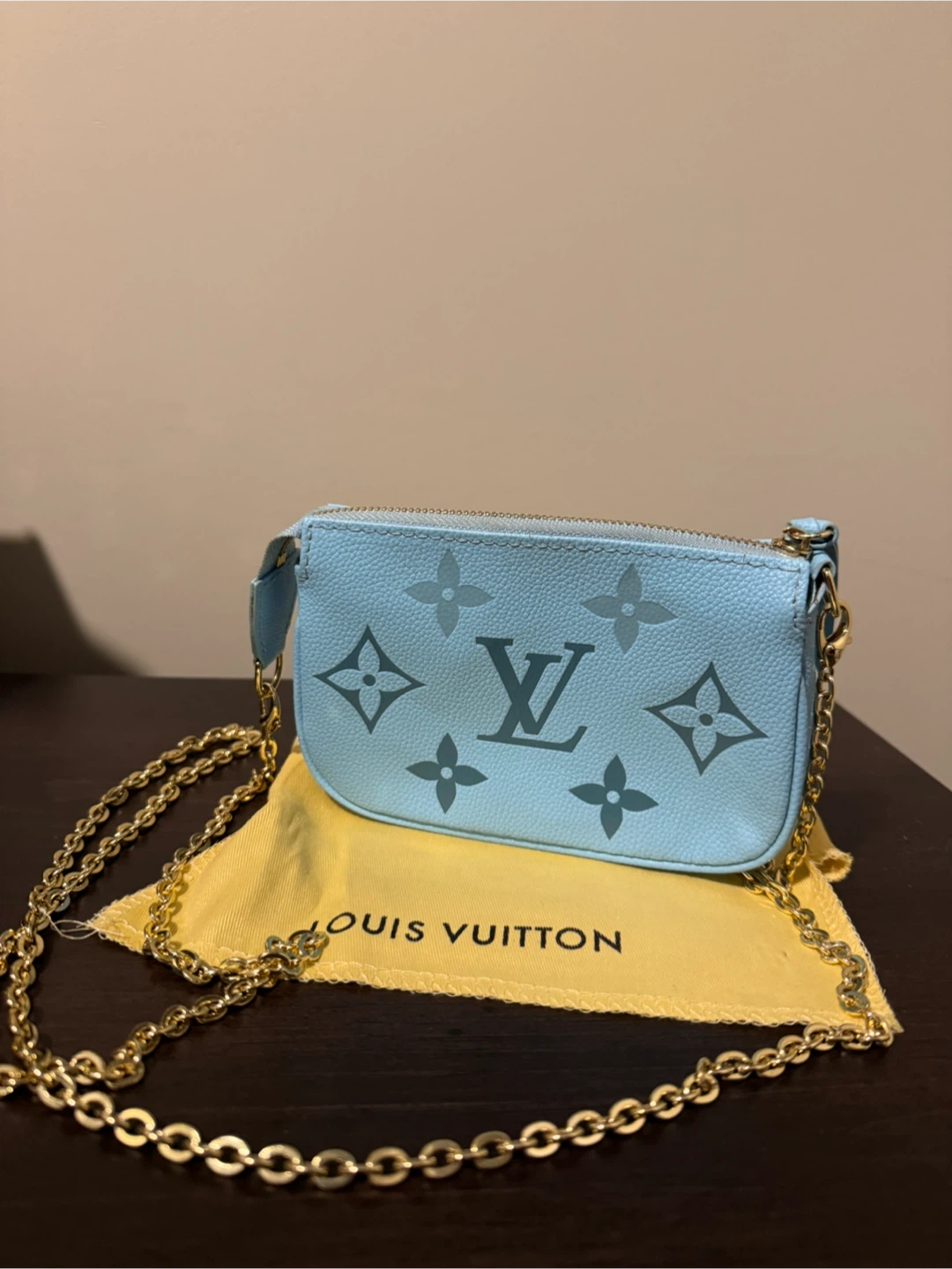 Louis Vuitton Mini Pochette Accessoires Blue