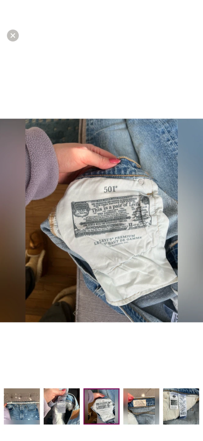 Levi's 501 Jeans, W33 L30 - photo 5