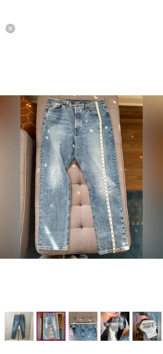 Levi's 501 Jeans, W33 L30 - photo 2