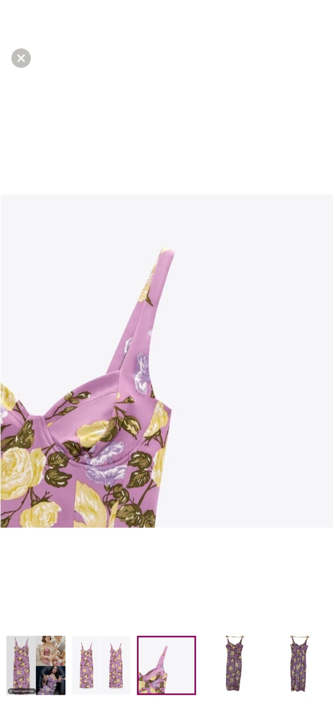 Zara Floral Print Slip Dress - Size Small - photo 3