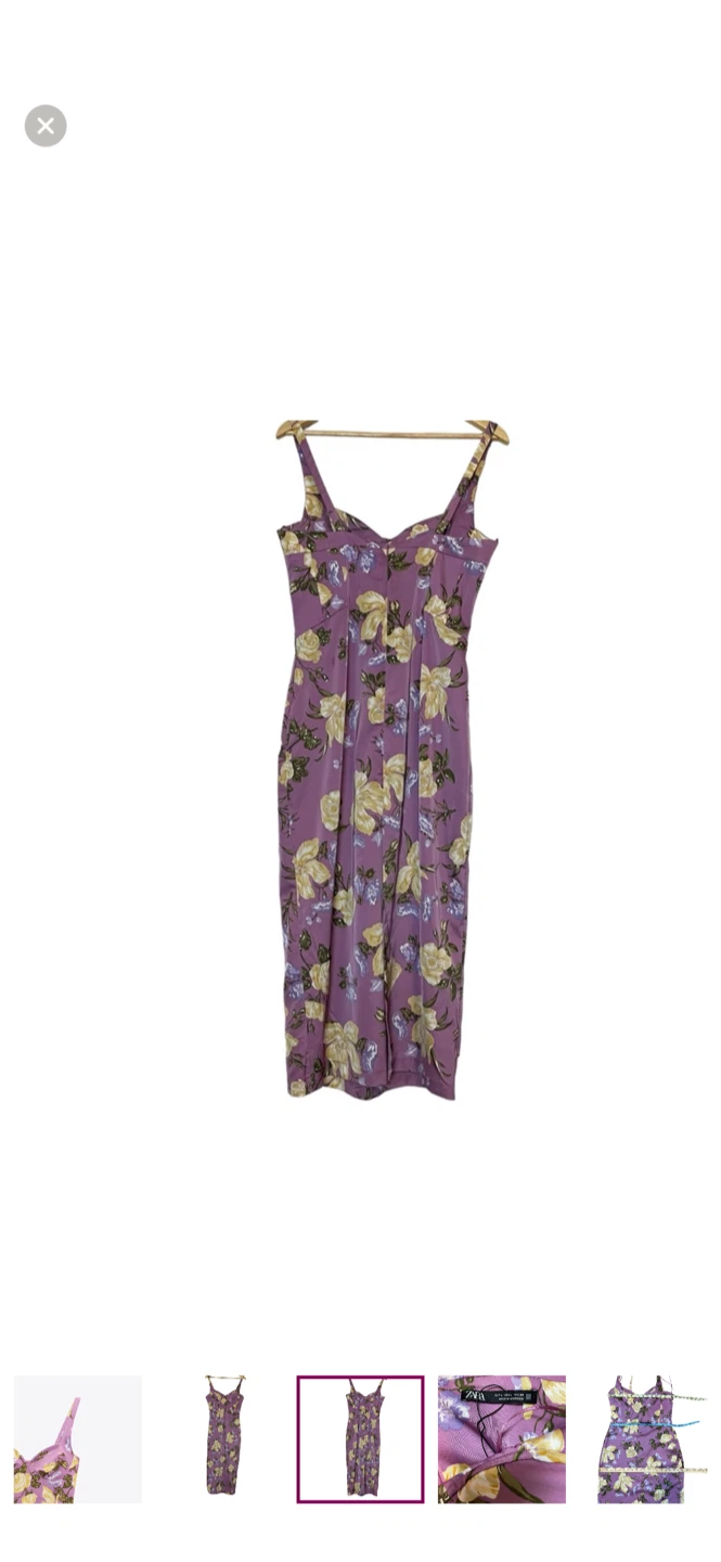 Zara Floral Print Slip Dress - Size Small - photo 5