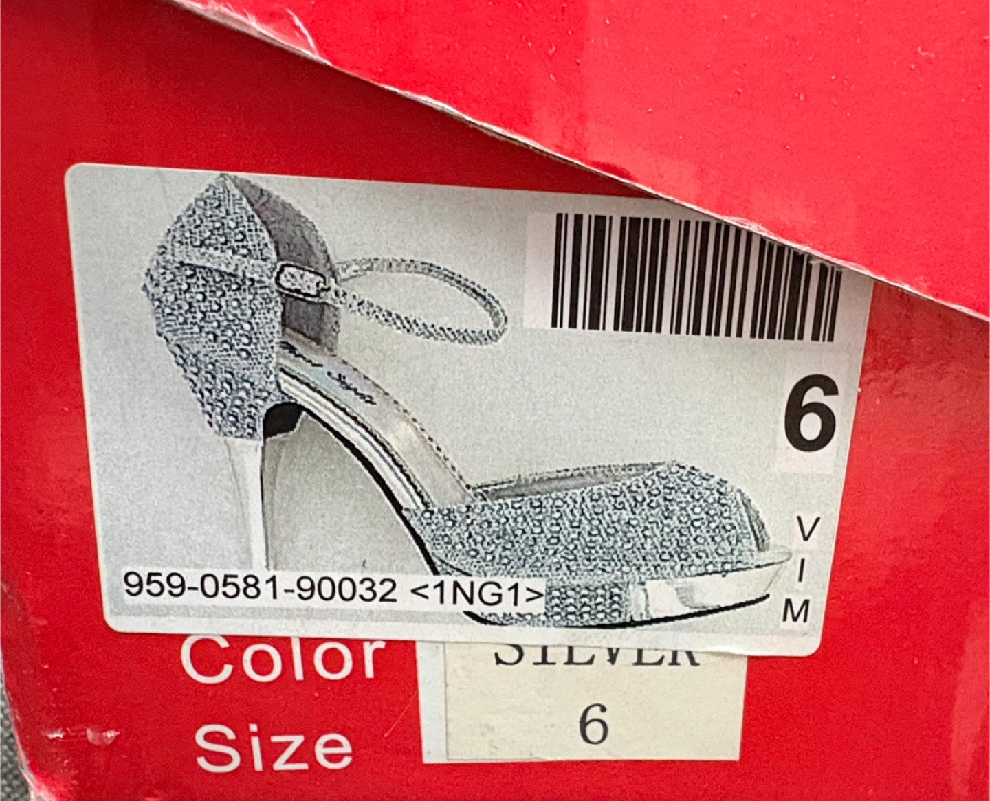 Silver Angie Platform Heels - Size 6 - photo 4