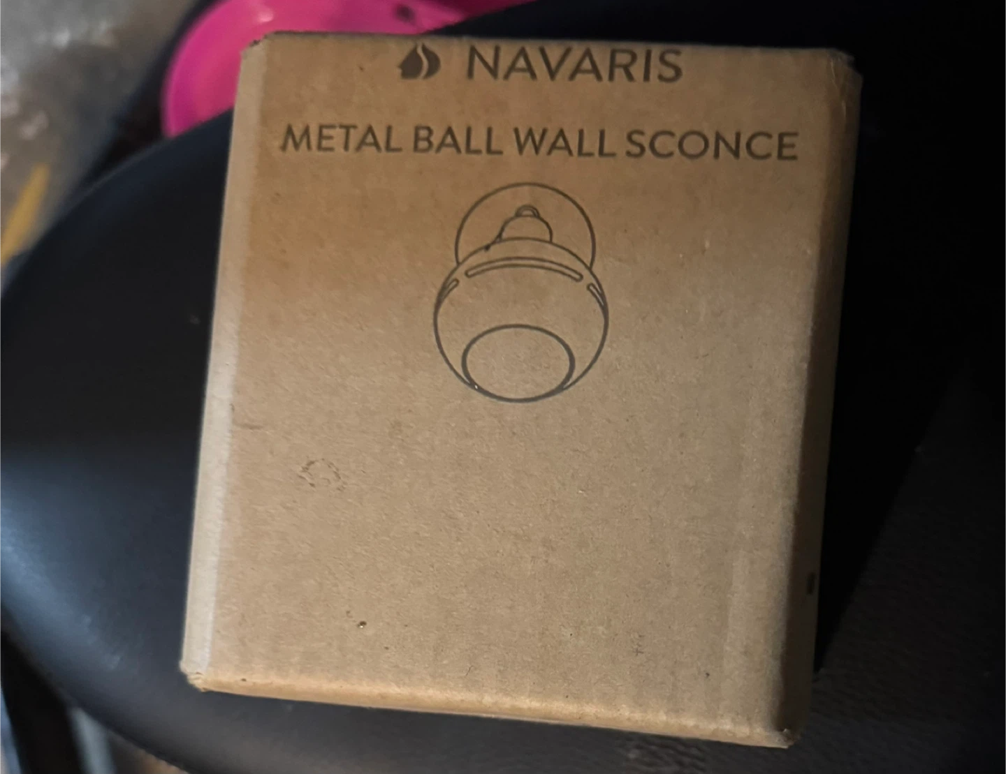 Navaris Metal Ball Wall Sconce