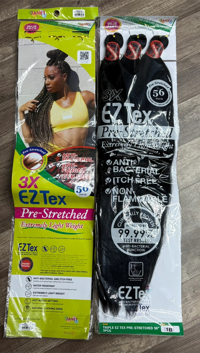 Janet EZ Tex Pre-Stretched Braiding Hair 56 inch