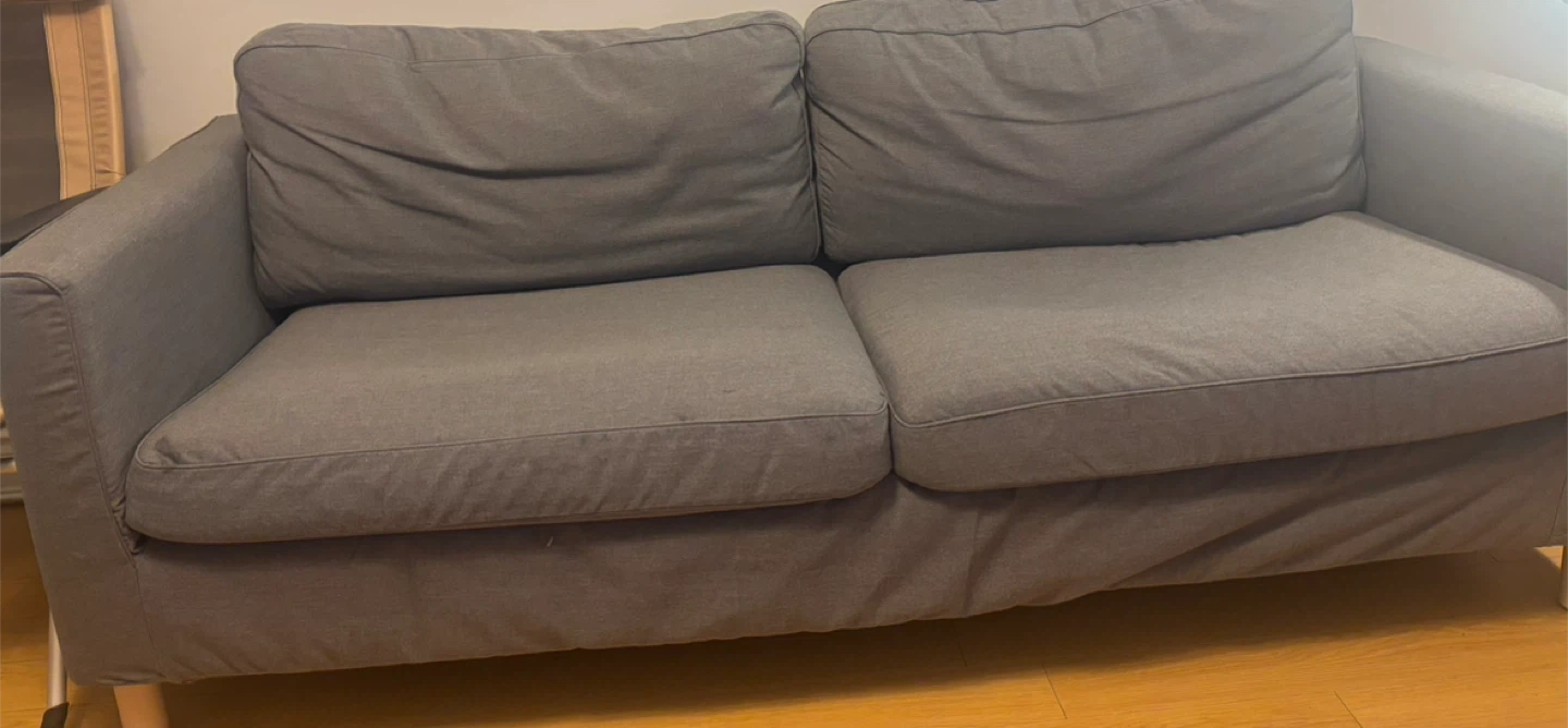 Grey 2-Seat Sofa