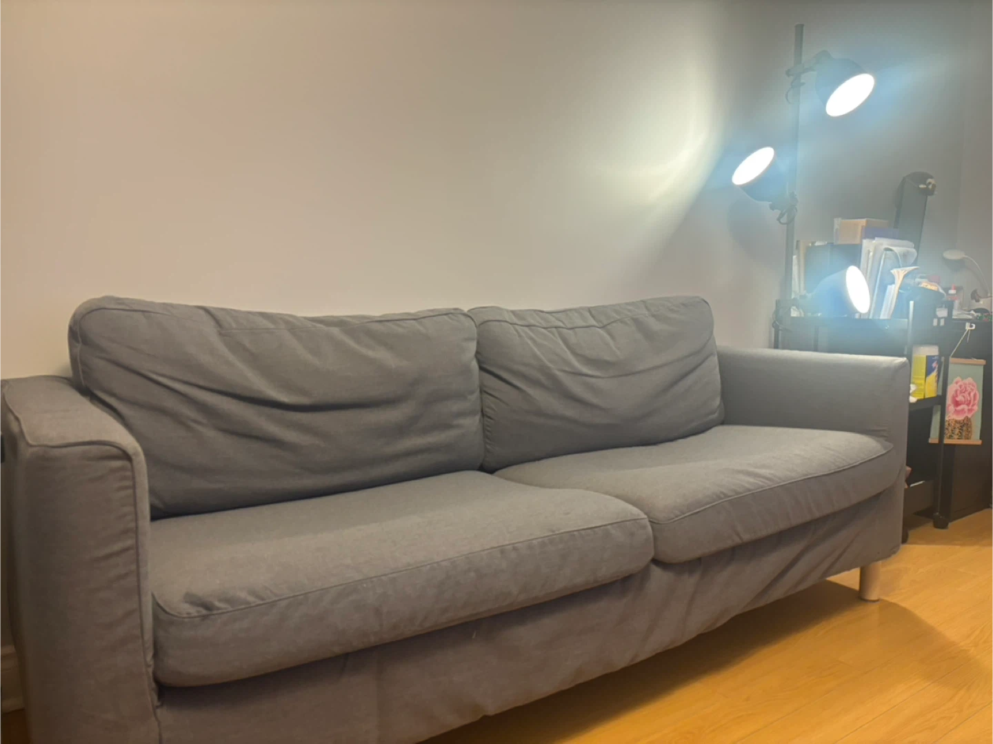 Grey 2-Seat Sofa - photo 2