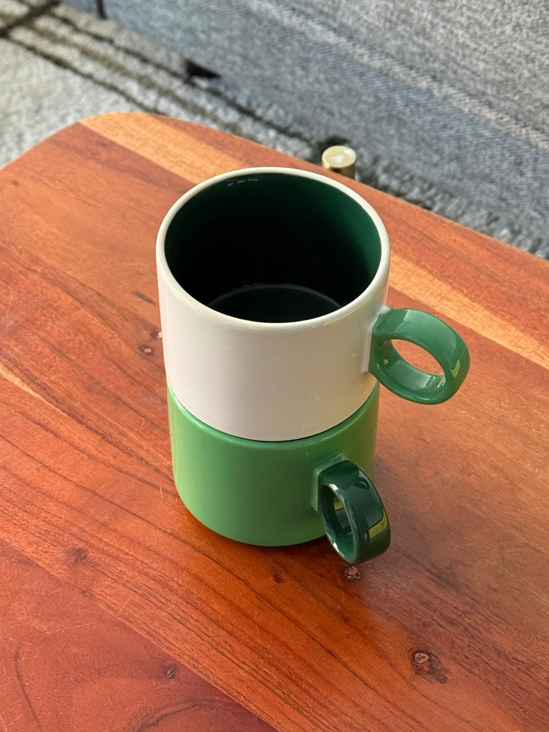 IKEA PIGGÅL Set of 2 Mugs 10 oz (White/Green) - photo 3