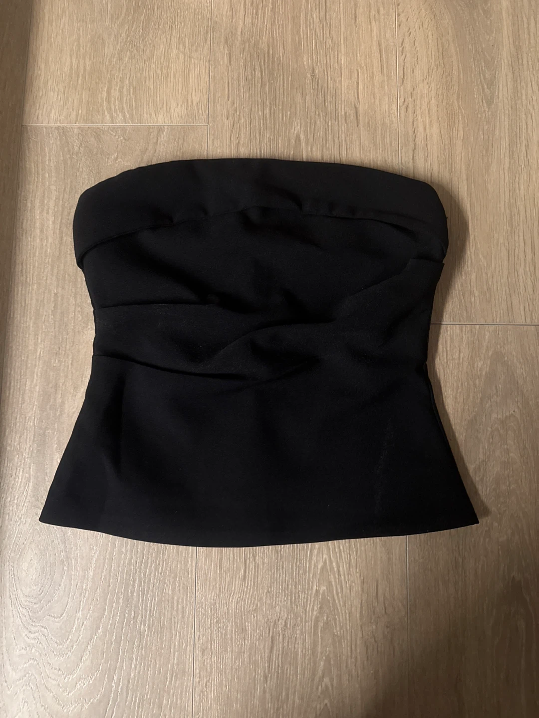Black Strapless Top