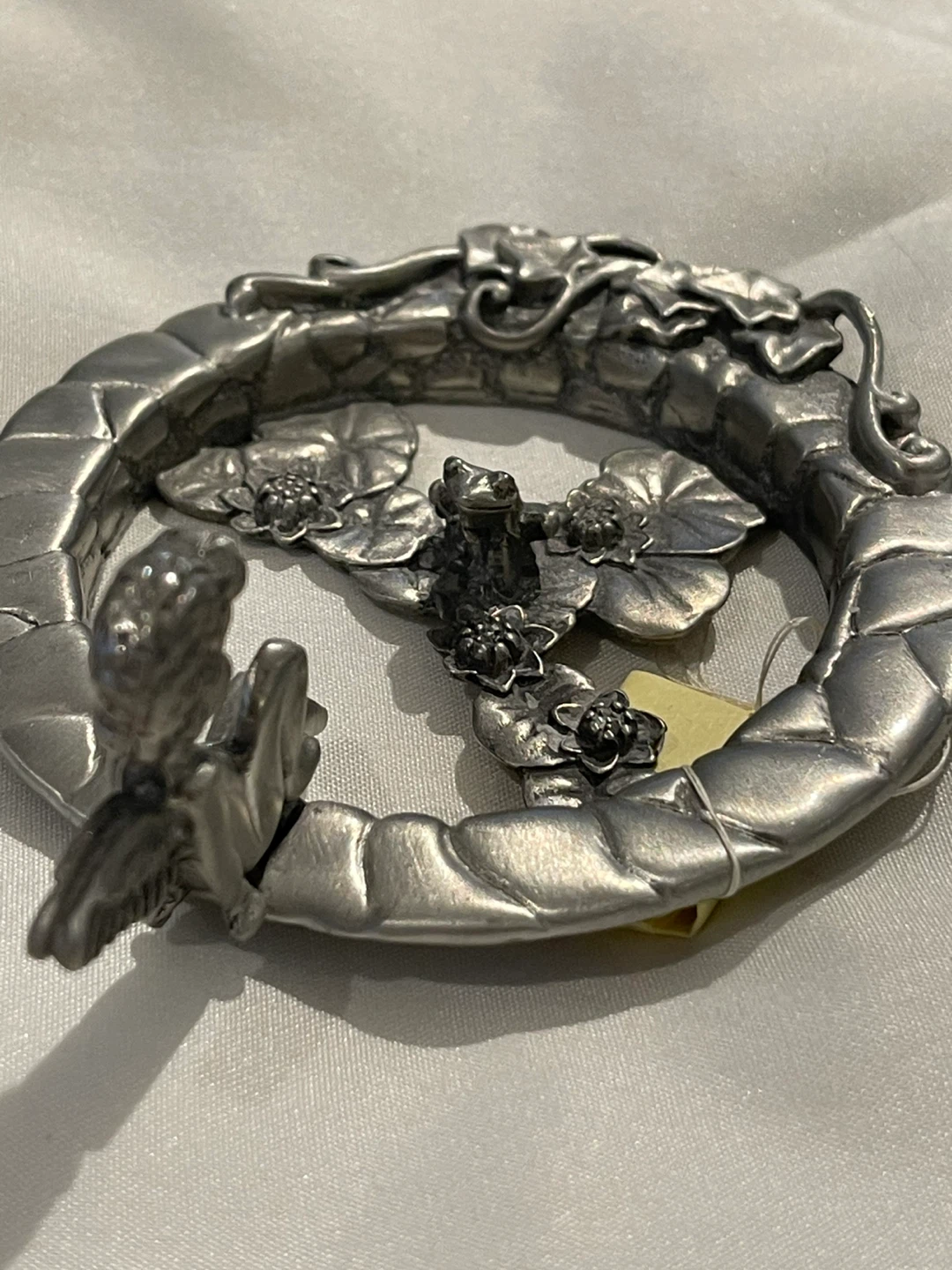 Pewter L.A.S. Angel Floral Wreath
