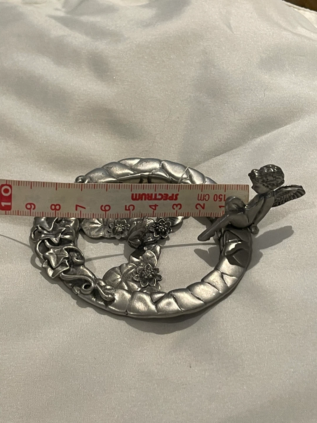 Pewter L.A.S. Angel Floral Wreath - photo 3
