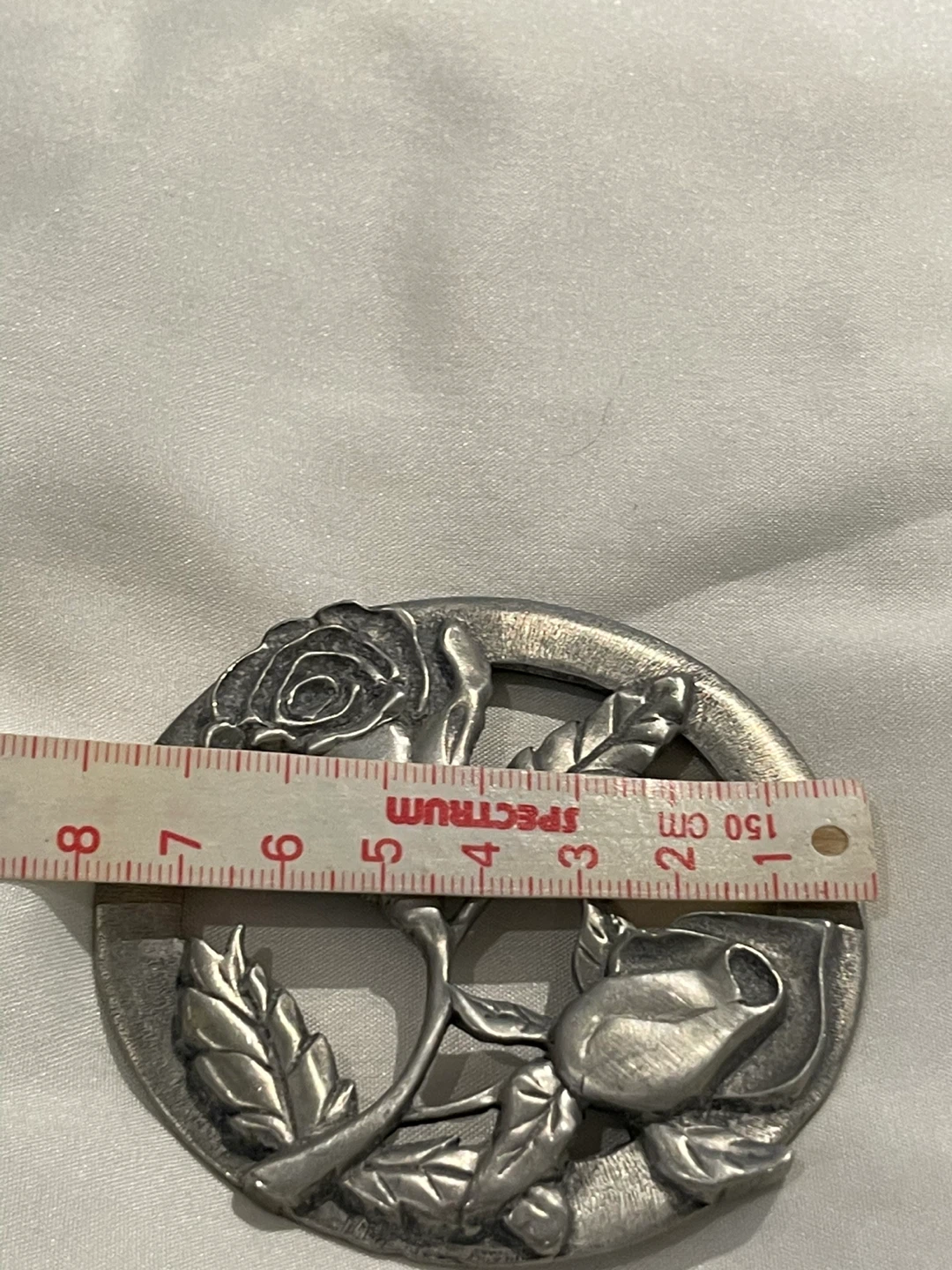 Lindsay Claire Pewter Rose jar lid - photo 2