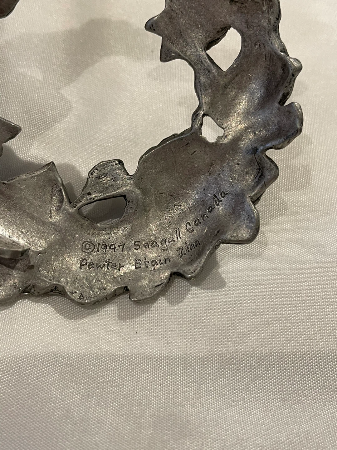 Vintage 1997 Seagull Canada Pewter Flower Lid - photo 3