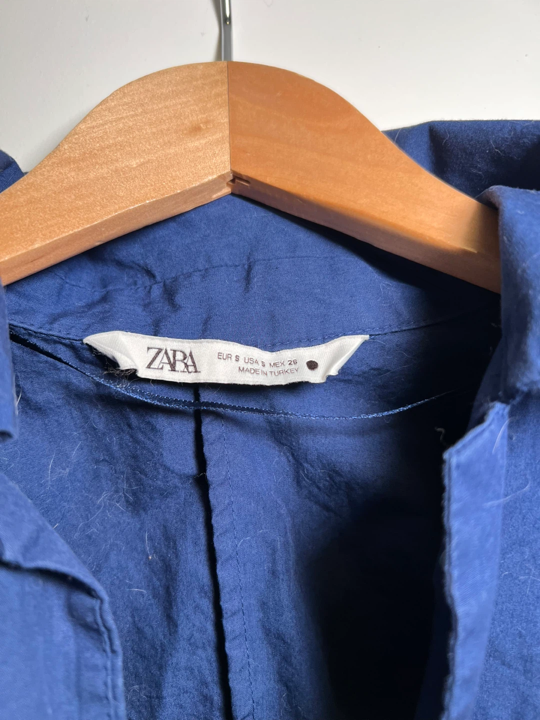 Zara Blue Wrap Blouse - Size S - photo 2
