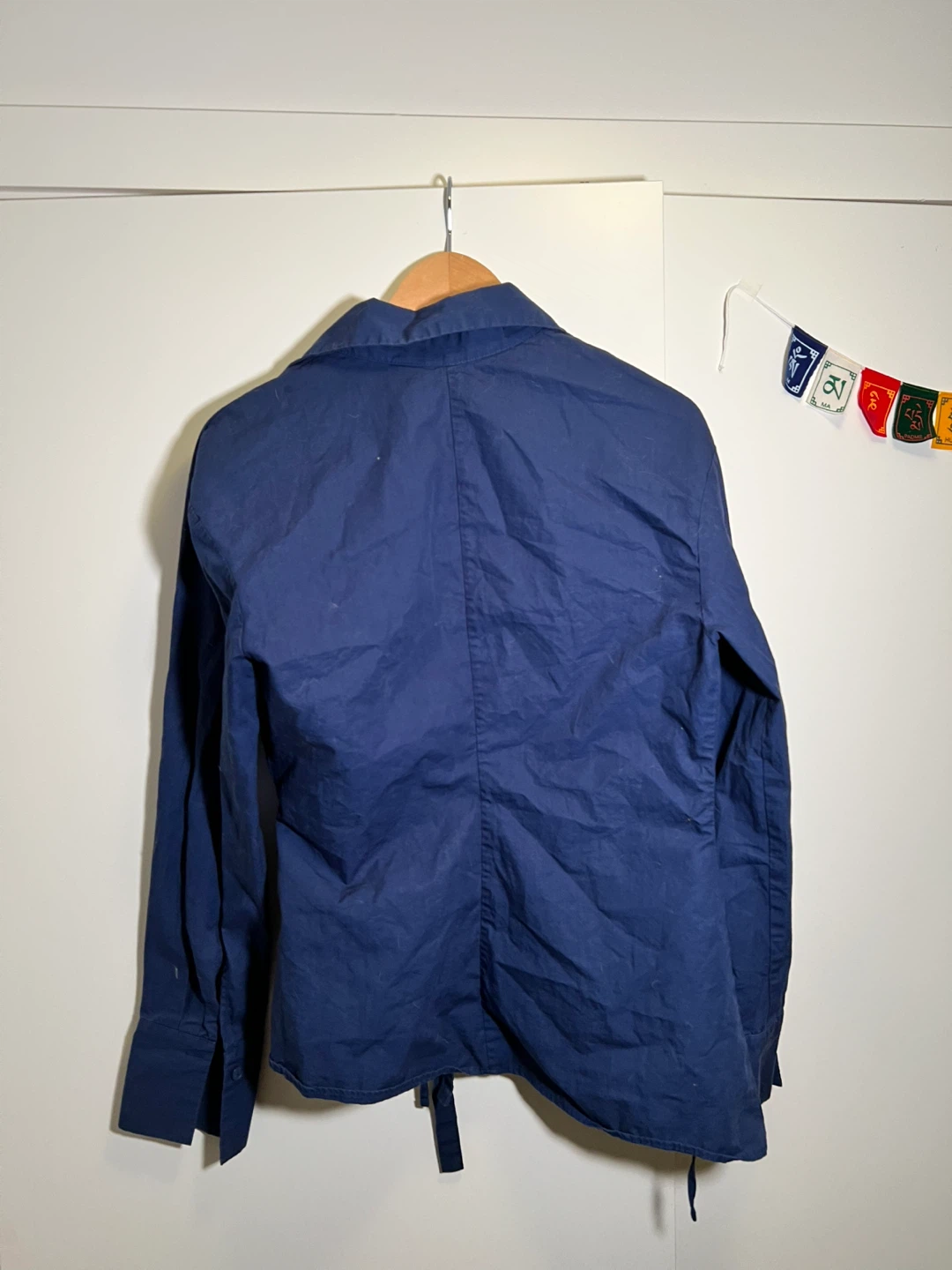 Zara Blue Wrap Blouse - Size S - photo 3