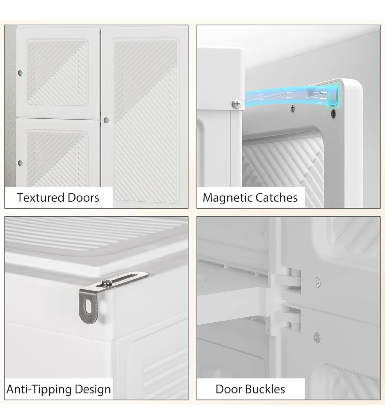 HOMCOM White Portable Closet Wardrobe - photo 3
