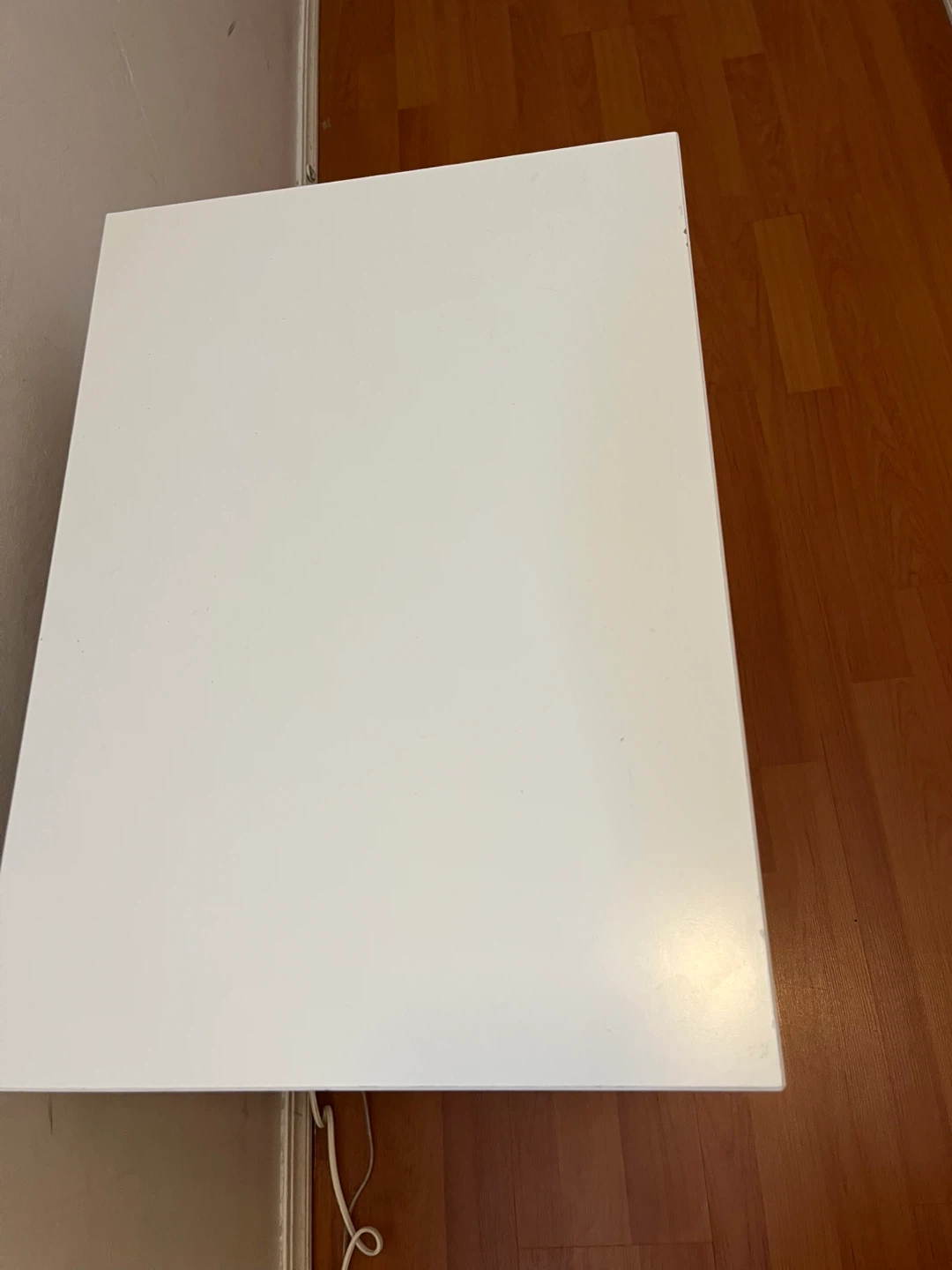 White 2-Drawer Nightstand - photo 2