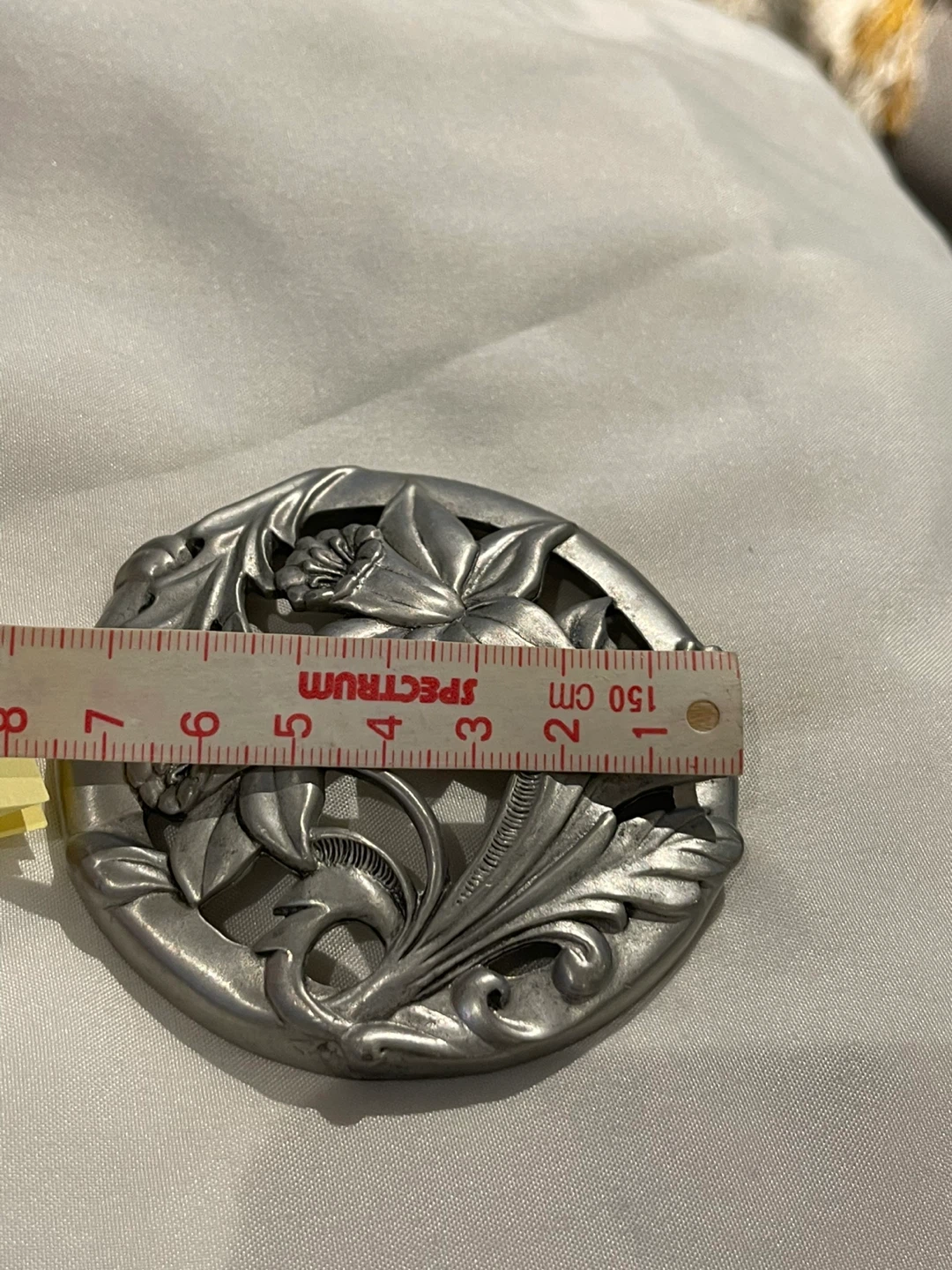 Vintage Seagull Pewter Floral jar top - photo 2