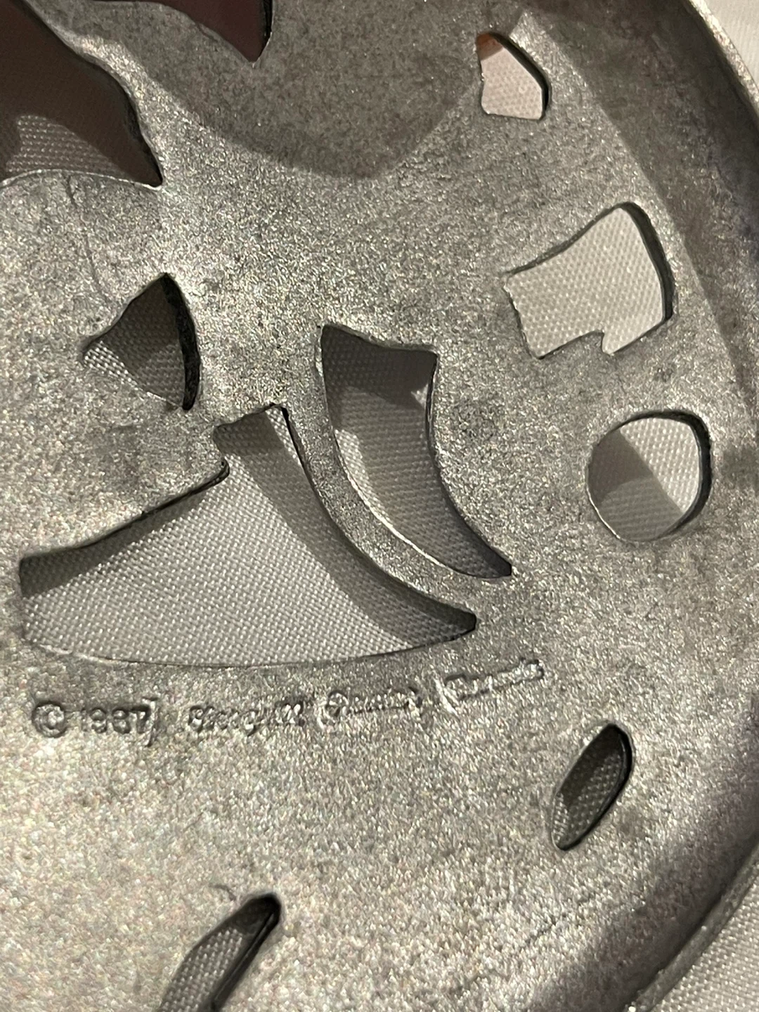 Vintage Seagull Pewter Floral jar top - photo 3