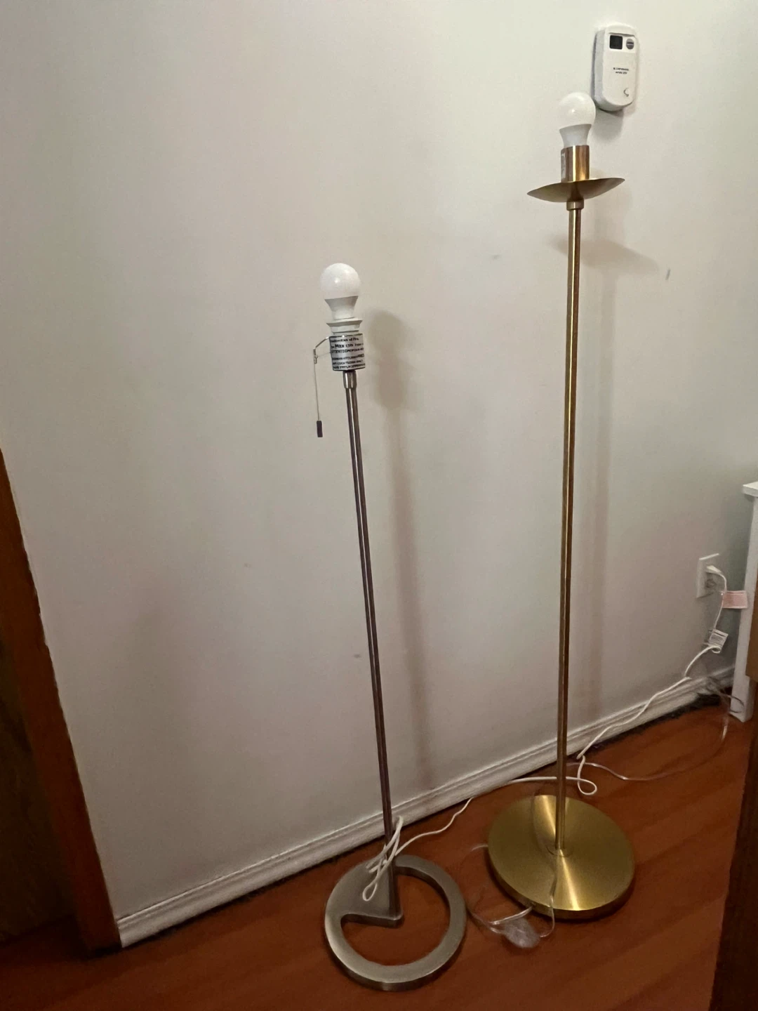 Two Floor Lamps - Gold and Silver - photo 5