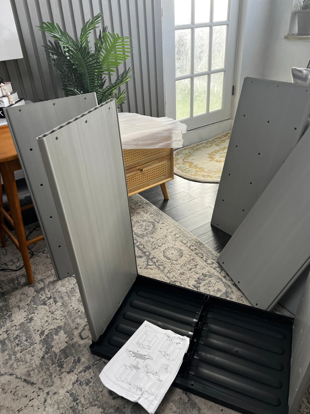 vidaXL Garden Cabinet - Grey & Black - photo 4