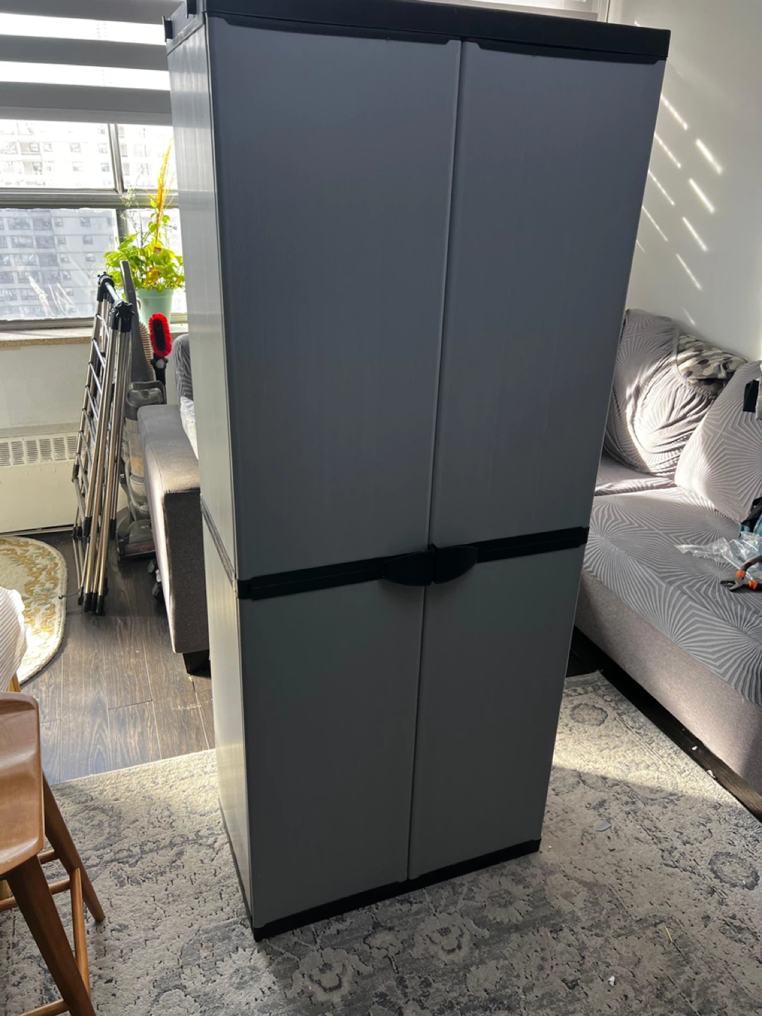 vidaXL Garden Cabinet - Grey & Black - photo 2