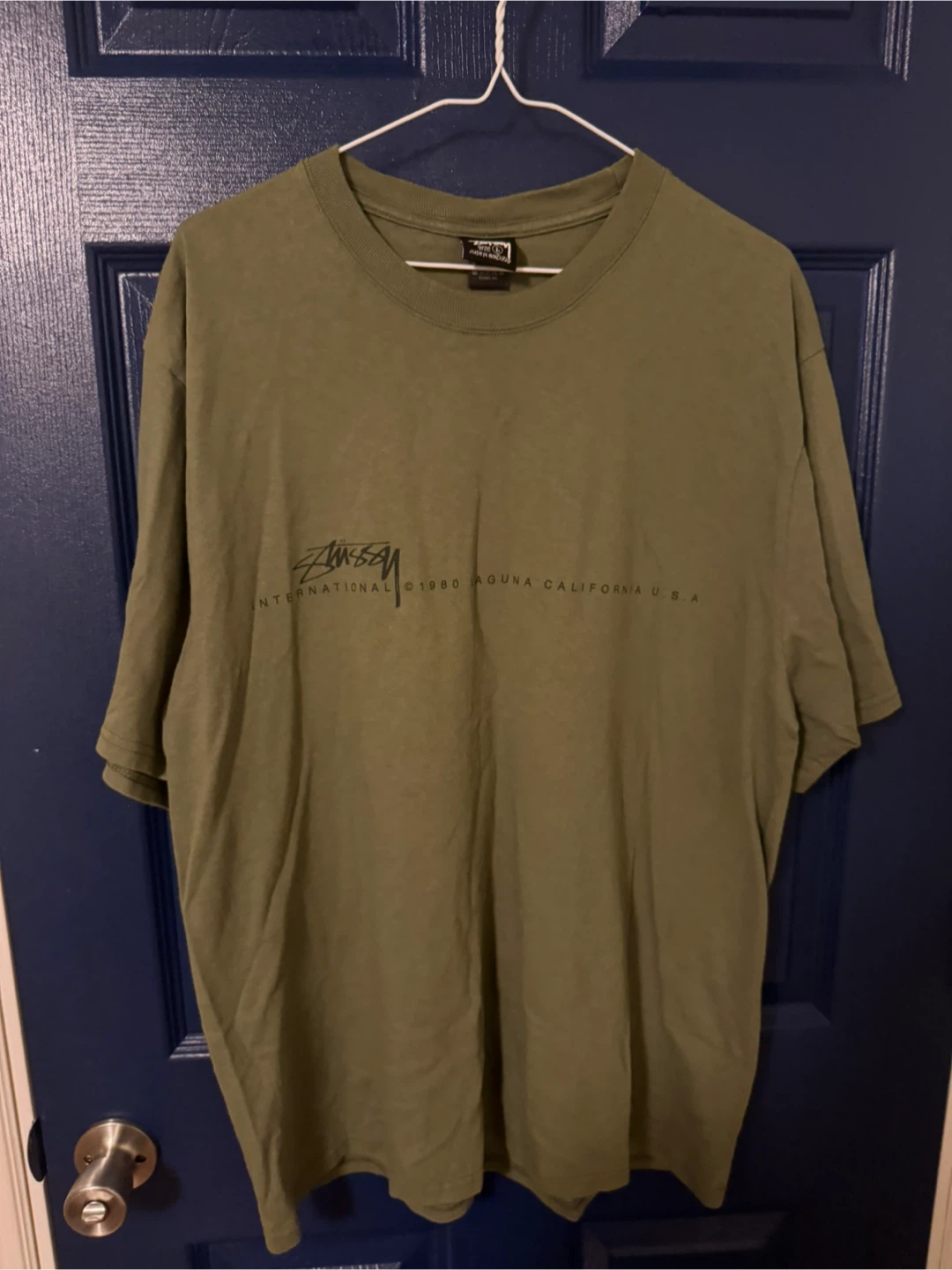Stussy Smooth 80 T-Shirt Olive - L