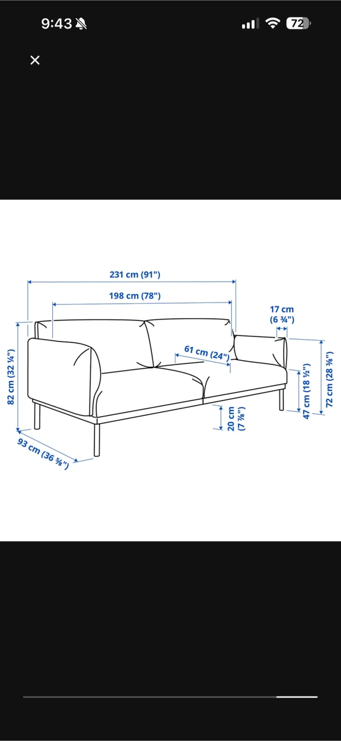 IKEA Finnala 3-Seat Sofa - photo 4