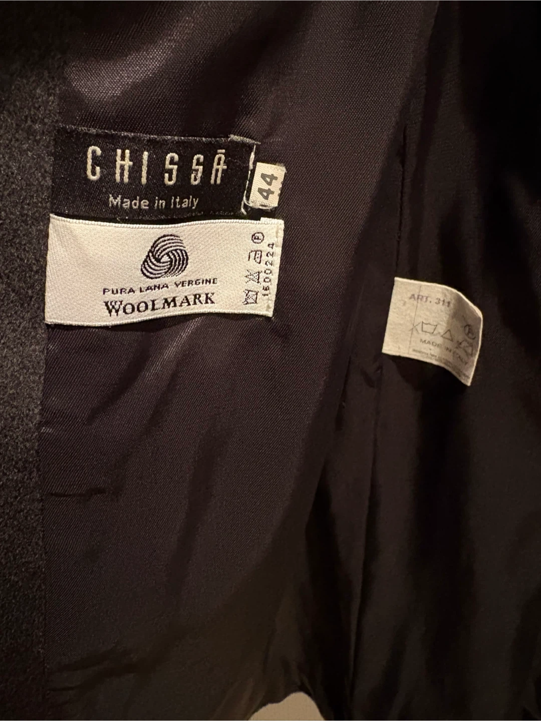 Chissa Made in Italy Wool Coat - Size 44 large - photo 5