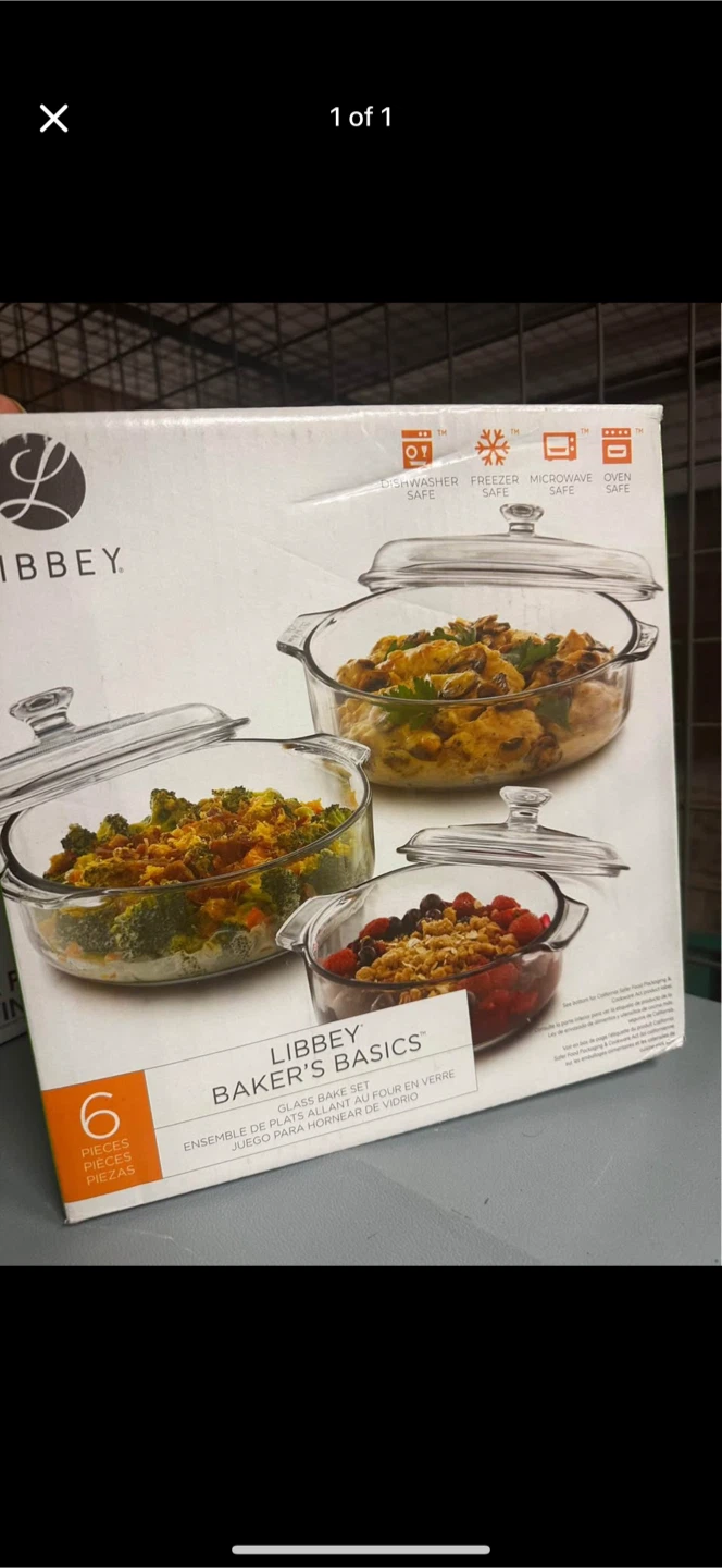 Libbey Baker's Basics 6-Piece Glass Bake Set