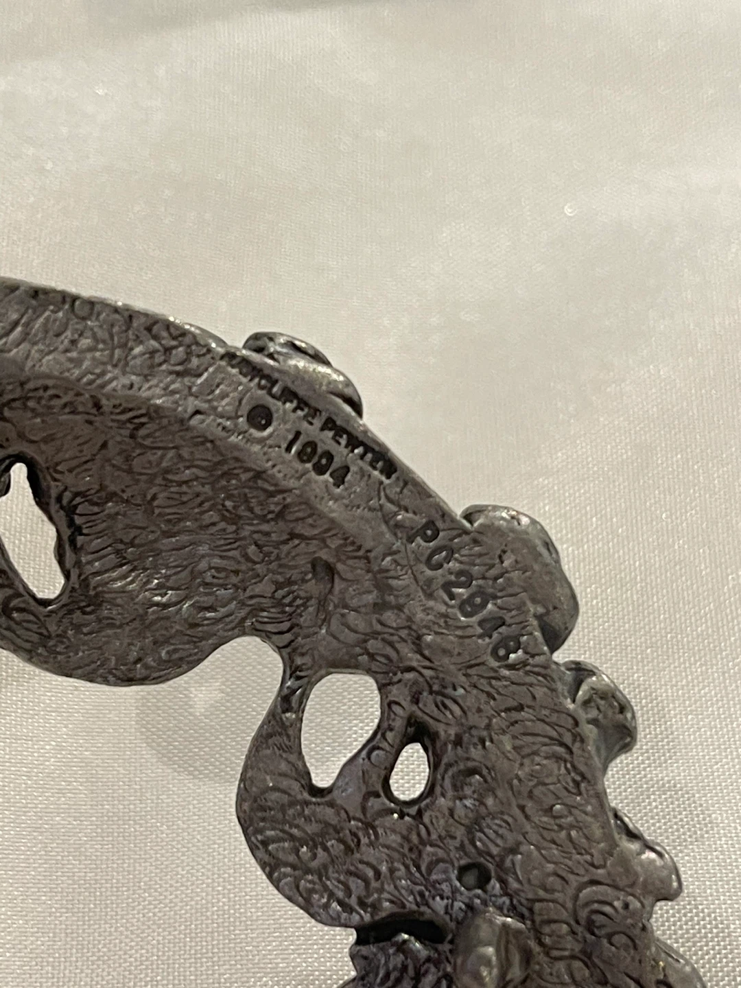 Rawcliffe Pewter Christmas Wreath Ornament - photo 3